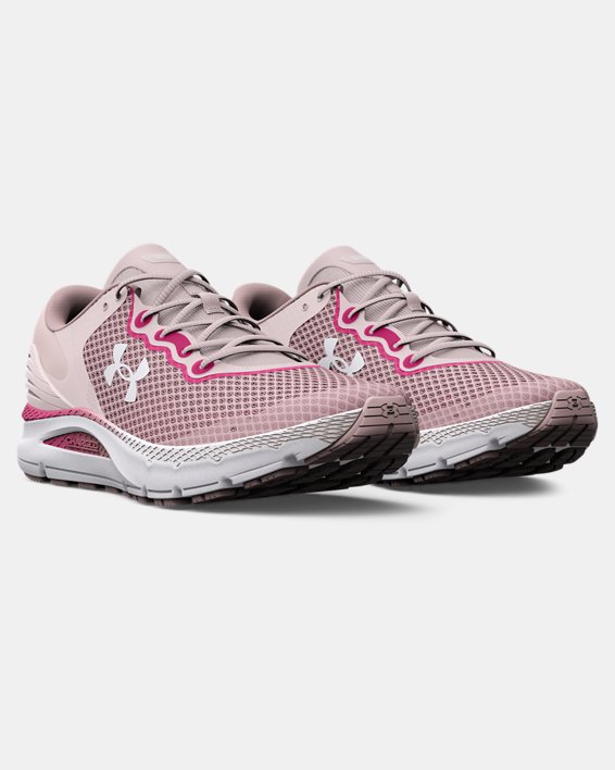 Women's UA Charged Intake 5 Running Shoes, Pink, pdpMainDesktop image number 3